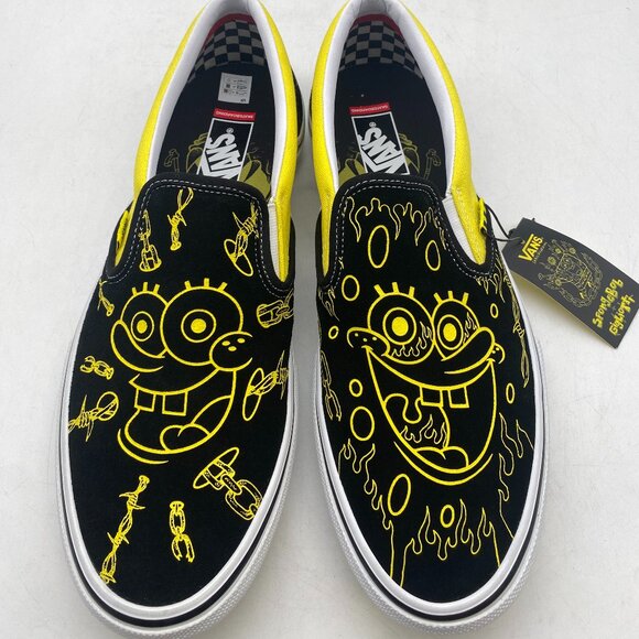 VANS X GIGLIOTTI SPONGEBOB SQUAREPANTS SLIP-ON BLACK/YELLOW US MEN\'S SIZE 12 main image 7